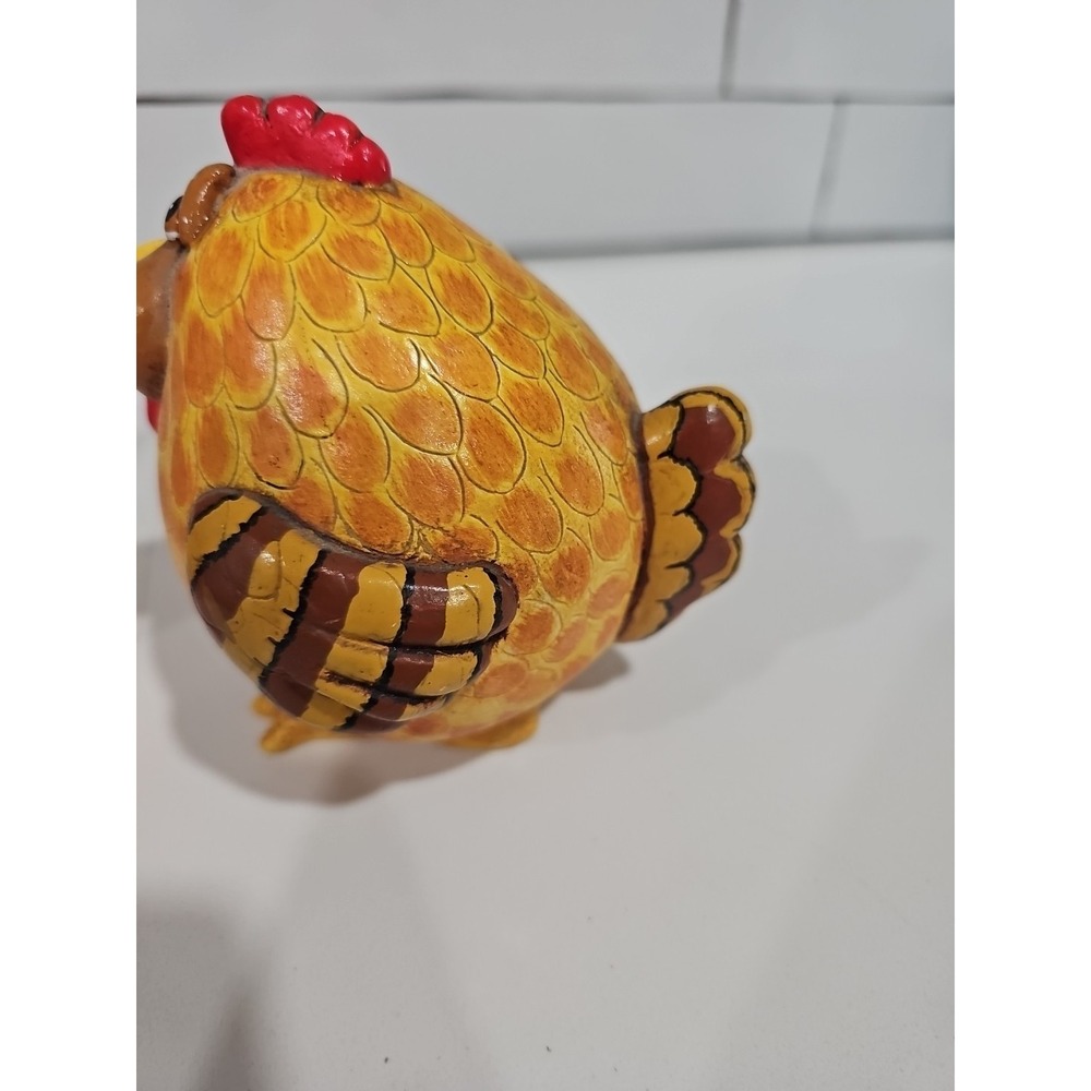 Chicken Gourd by Vicki Thomas Folk Art Americana Vintage Farmhouse Enesco 1990s - Picture 6 of 6